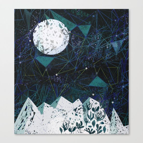 winter geometry Canvas Print
