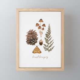 Forest Foraging Framed Mini Art Print