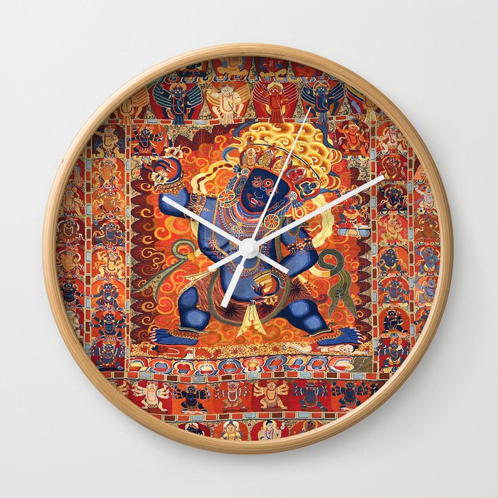 Acala The Immovable Buddhist Thangka Wall Clock