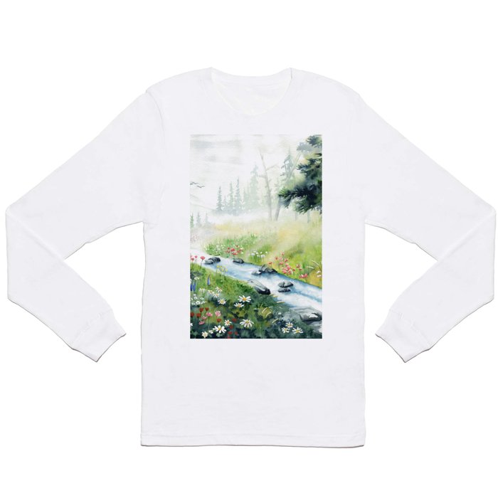 Wildflowers by The Creek Long Sleeve T Shirt