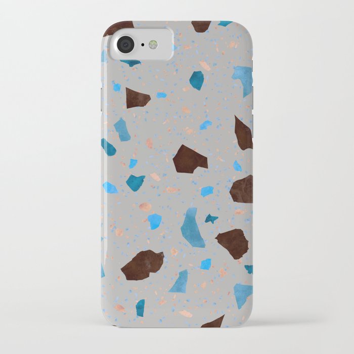 Blue Terrazzo iPhone Case