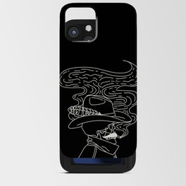 Love or Die Tryin' Cowhand - Black & White iPhone Card Case