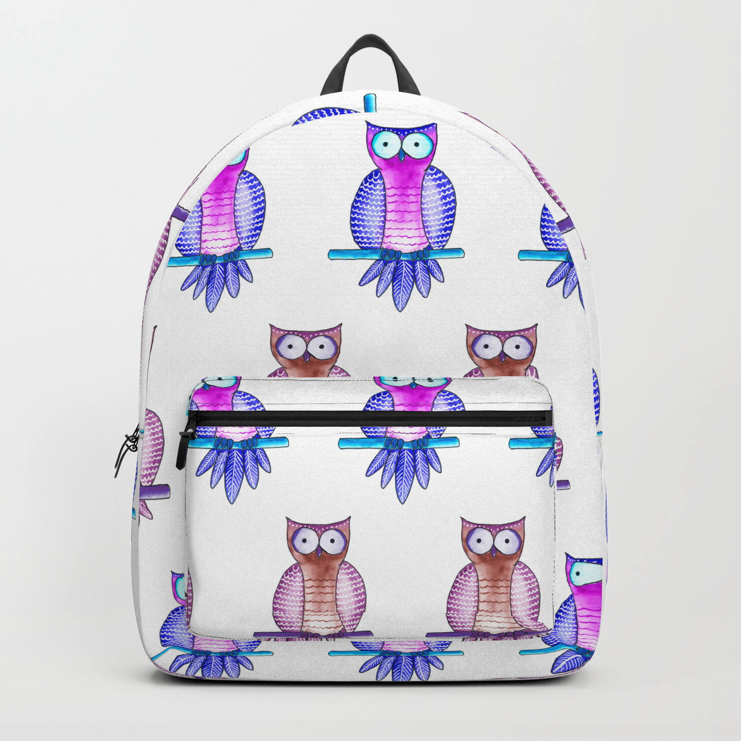 purple owl backpack