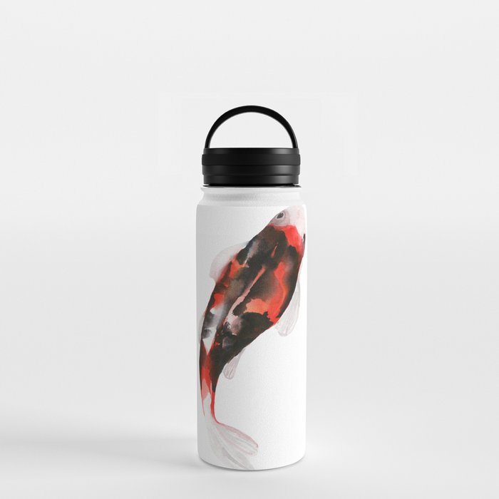 Japanese style two artistic carp Water Bottle