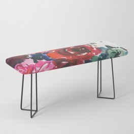 colorful bouquet: chrysanthemums Bench