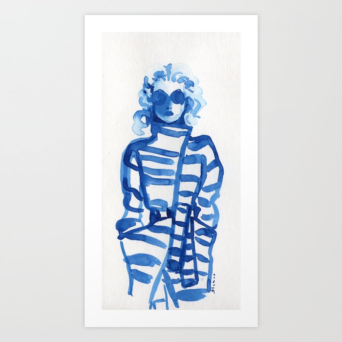 Jeanne Moreau In A Vivienne Westwood Outfit Art Print By