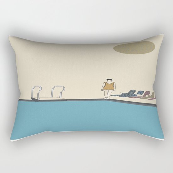 Swimming Rectangular Pillow
