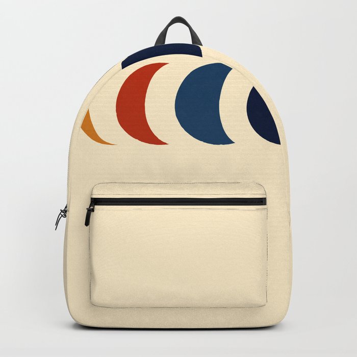 Abstract Minimal Retro Style Moon Phase - Azuma Backpack
