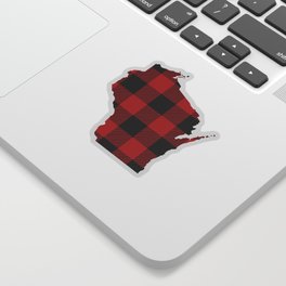 Wisconsin Plaid Flannel Sticker