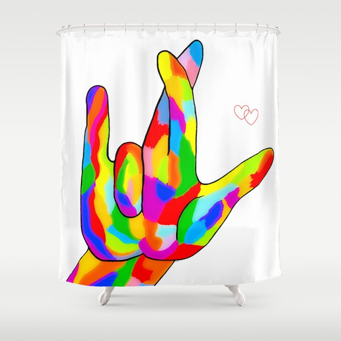 Bright Colors Shower Curtain, Bright Coloured Shower Curtains