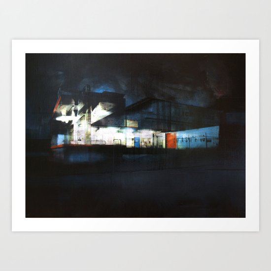 The Ice Docks Art Print