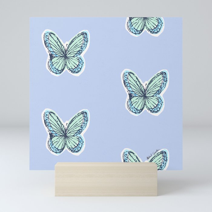 Butterflies Botanical Mini Art Print