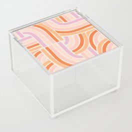 Rainbow Slide in Pink Orange and Lilac Acrylic Box