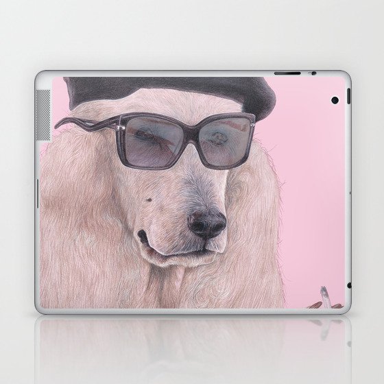 French Poodle Laptop & iPad Skin