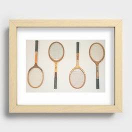 Classic Racquets Recessed Framed Print