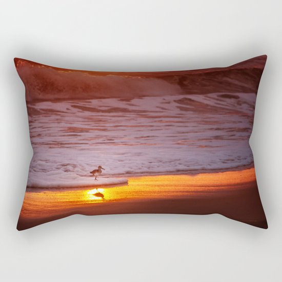 Sunny Sandpiper Rectangular Pillow