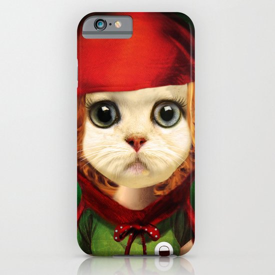 Kitten red riding iPhone & iPod Case