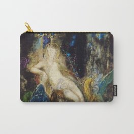 Fairy and Griffon on the Fairy Queen's Woodland Throne by Gustave Moreau Carry-All Pouch