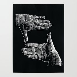 hands framing Poster