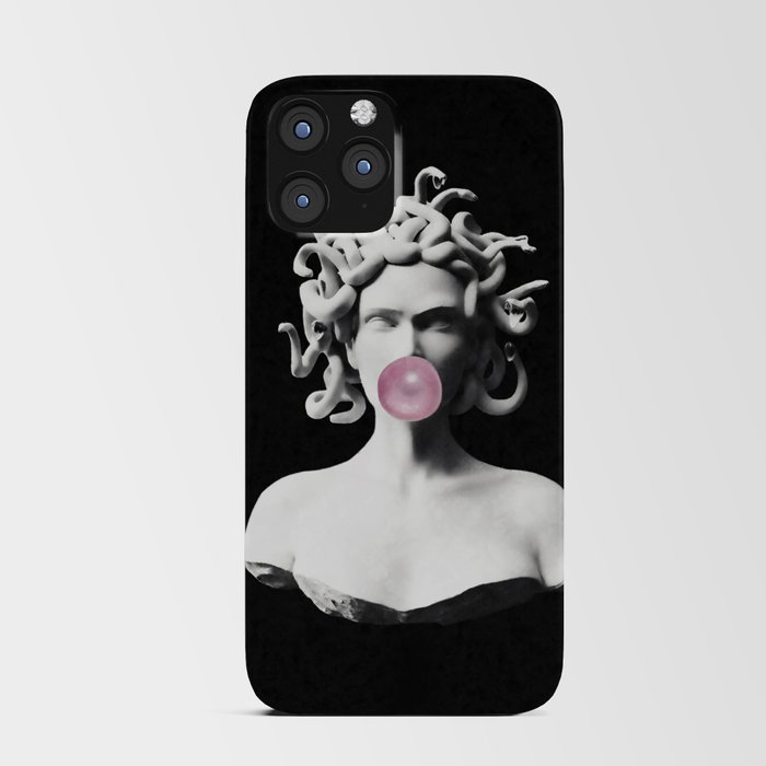 Medusa blowing pink bubblegum bubble iPhone Card Case