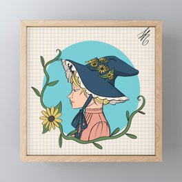 Flower Witch Framed Mini Art Print