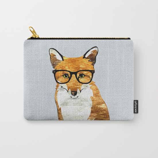 Foxy #society6 #animallover #buyart Carry-All Pouch