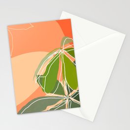 Money tree leaves Stationery Cards