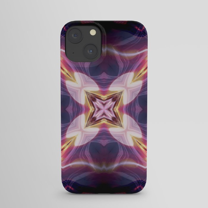 Art of kaleidoscope effect - Abstract background design / creative wallpaper pattern iPhone Case