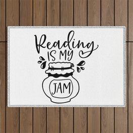 Reading Is My Jam Outdoor Rug