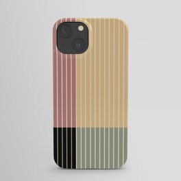 Color Block Line Abstract XII iPhone Case
