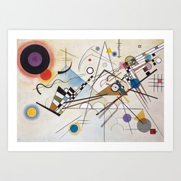 "Composition 8" by Wassily Kandinsky, 1920s Art Print