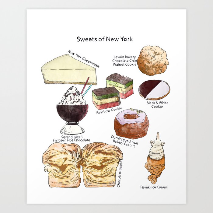Sweets of New York Art Print