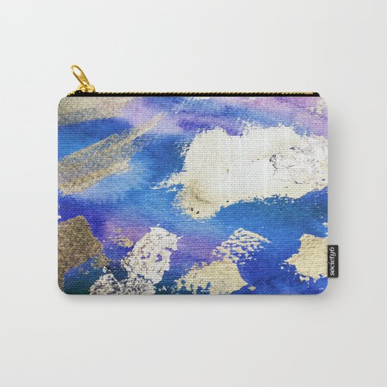 Gold Ocean Abstract Modern Design Carry-All Pouch