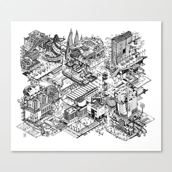 ARUP Fantasy Architecture Canvas Print