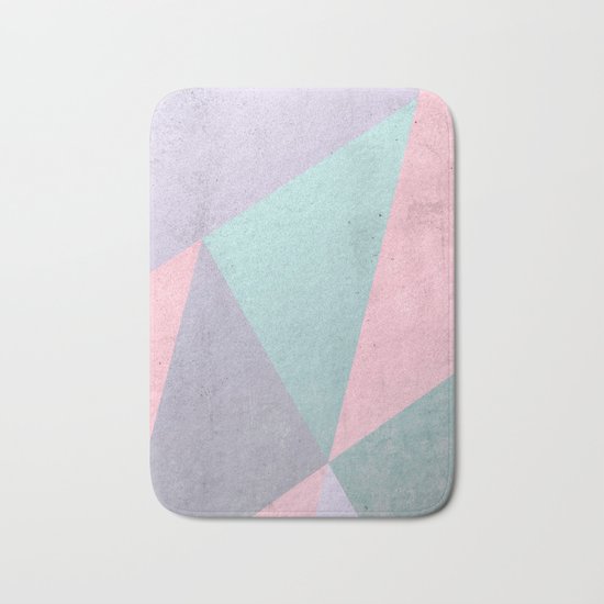 Floral Geometry Bath Mat
