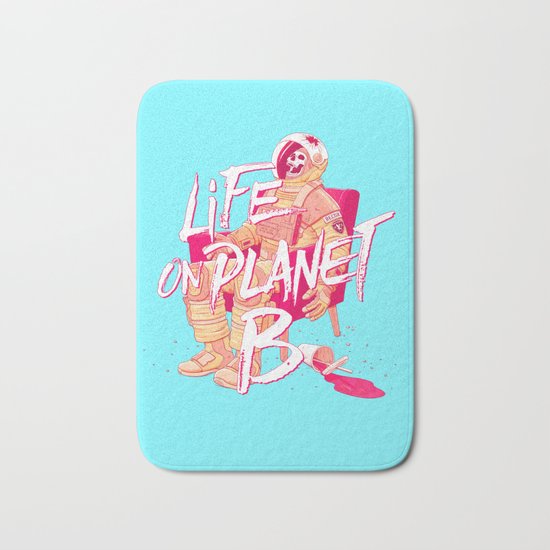 Life on Planet B Bath Mat
