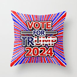 Vote for Trump 2024 Throw Pillow