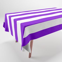 Stripes Texture (Purple & White) Tablecloth