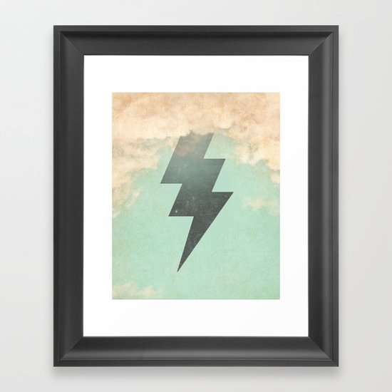 Bolt from the Blue Framed Art Print