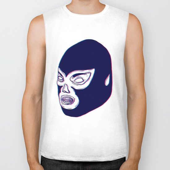 Lucha Libre Mask Biker Tank