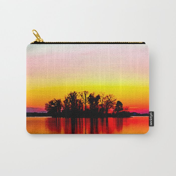 Sunset Blue Yellow Orange Sky Carry-All Pouch