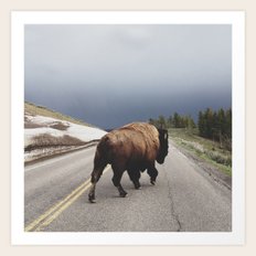 Street Walker Art Print