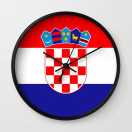 Croatian Flag Wall Clock