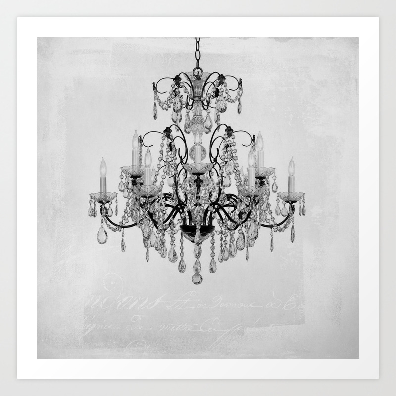 Belle Epoque Chandelier Art Print By Sharonmau Society6