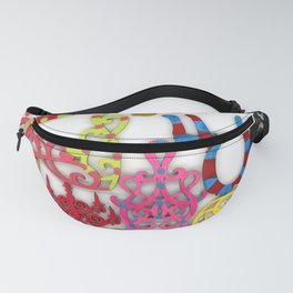 Filigree Collage Fanny Pack