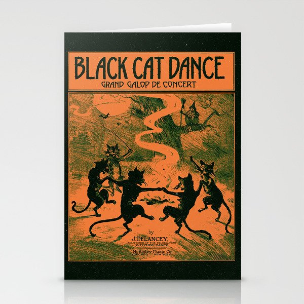 Black Cat Dance (1916) Stationery Cards