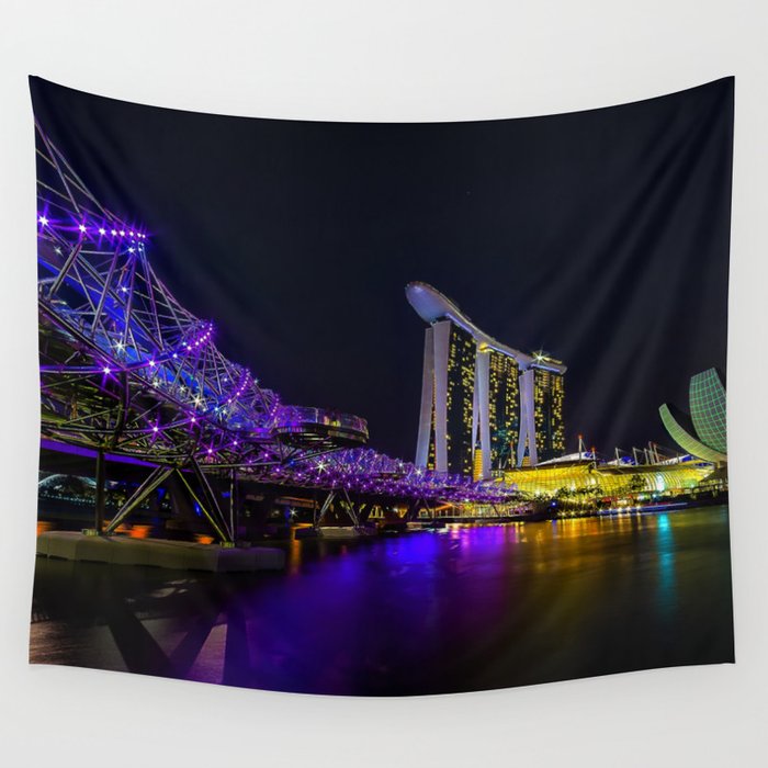 Singapore Wall Tapestry by DawnvanDoorn  Society6