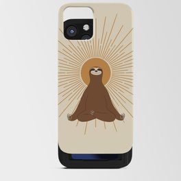 Sloth Sunrise Yoga iPhone Card Case