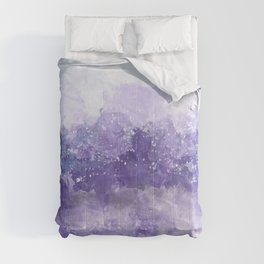 Choppy Purple Ocean Water Comforter
