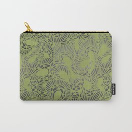 Pretty Green Lace Pattern Carry-All Pouch